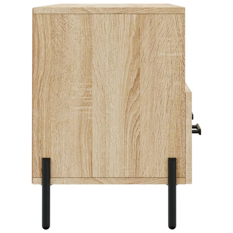 Meuble TV chêne sonoma 102x36x50 cm bois d'ingénierie - 7