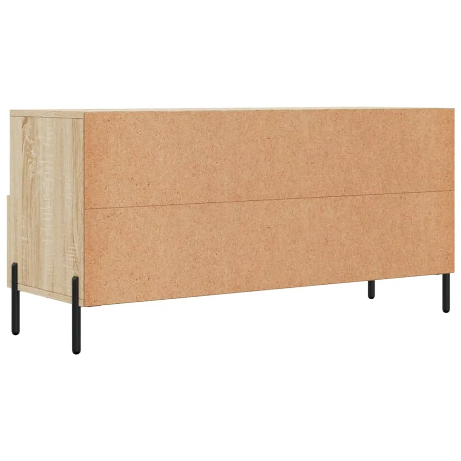 Meuble TV chêne sonoma 102x36x50 cm bois d'ingénierie - 8