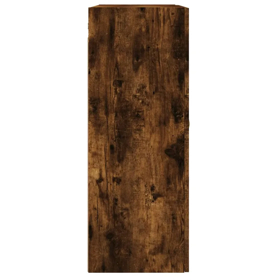 Armoires murales 2 pcs chêne fumé 69,5x34x90 cm - 7