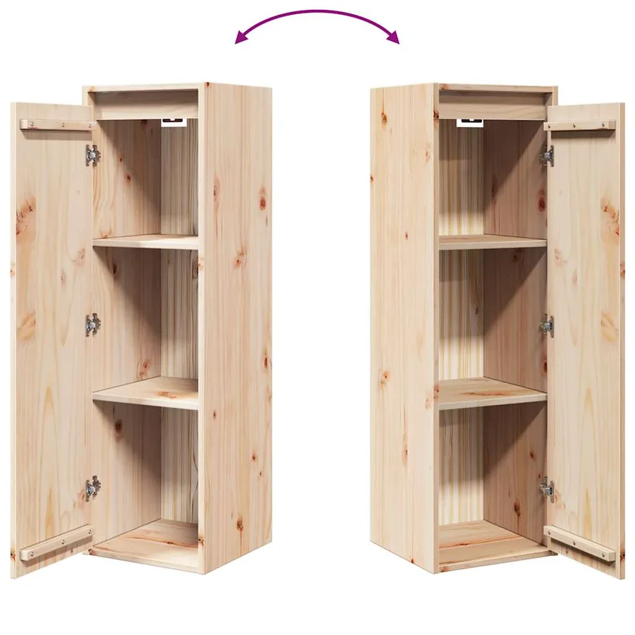Armoire murale 30x30x100 cm Bois de pin massif - 8