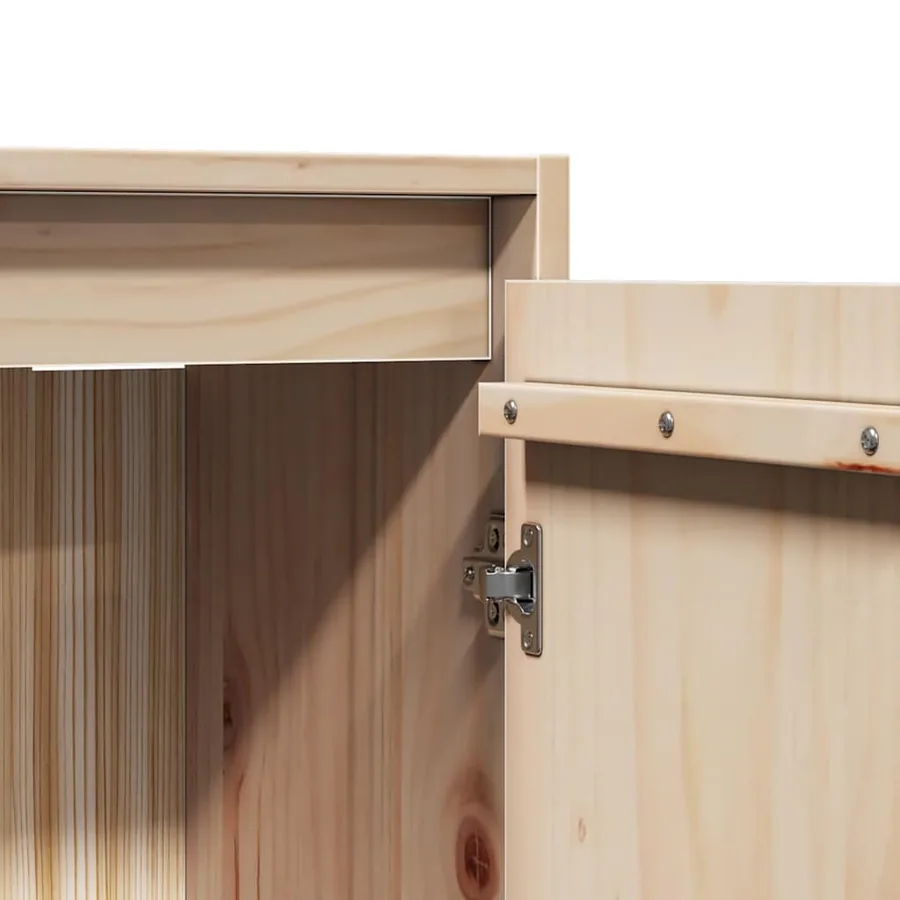 Armoire murale 30x30x100 cm Bois de pin massif - 9