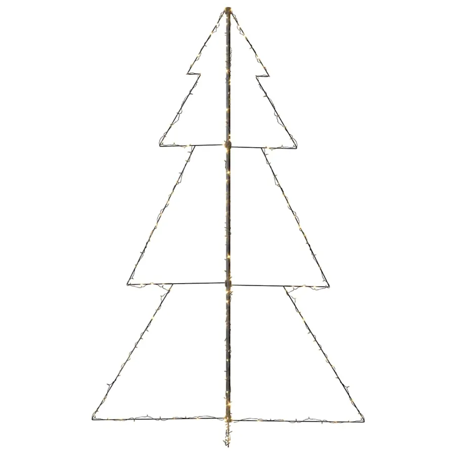 Arbre de Noël cône 240 LED d'intérieur/d'extérieur 118x180 cm - 6