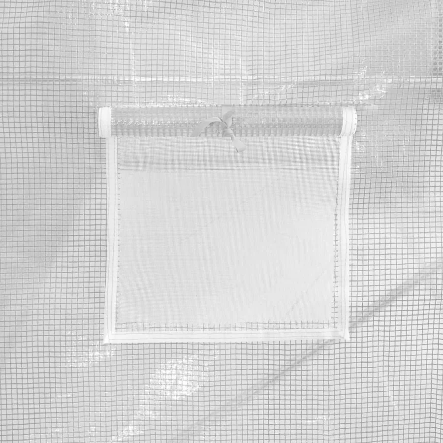 Serre avec cadre en acier Blanc 12 m² 4x3x2 m - 10