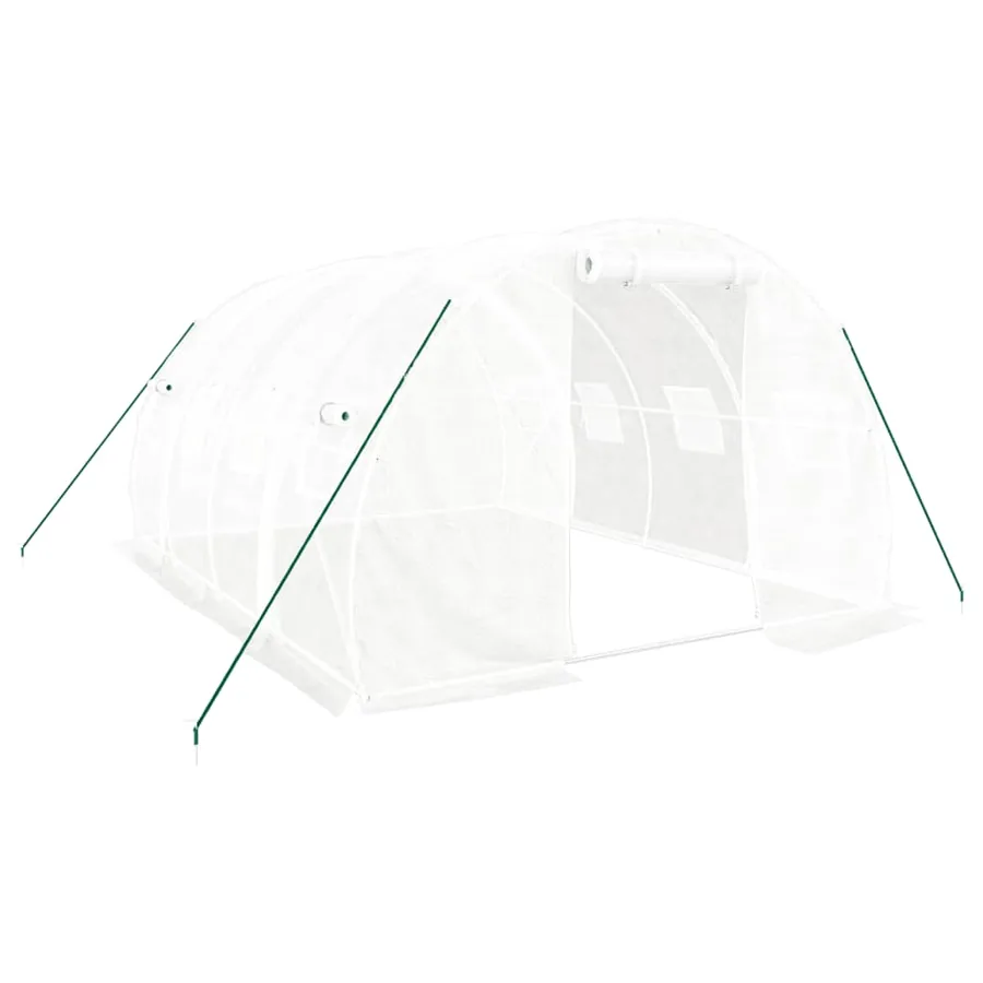 Serre avec cadre en acier Blanc 12 m² 4x3x2 m - 2