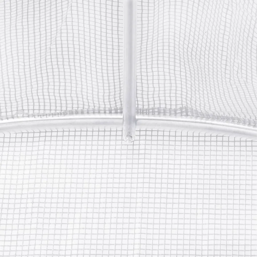 Serre avec cadre en acier Blanc 12 m² 4x3x2 m - 9