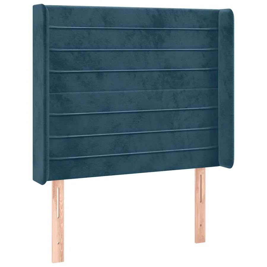 Tête de lit à LED Bleu foncé 103x16x118/128 cm Velours - 3
