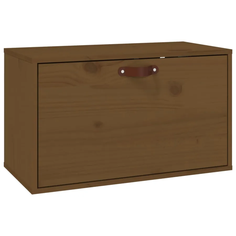 Armoire murale Marron miel 60x30x35 cm Bois de pin massif - 2