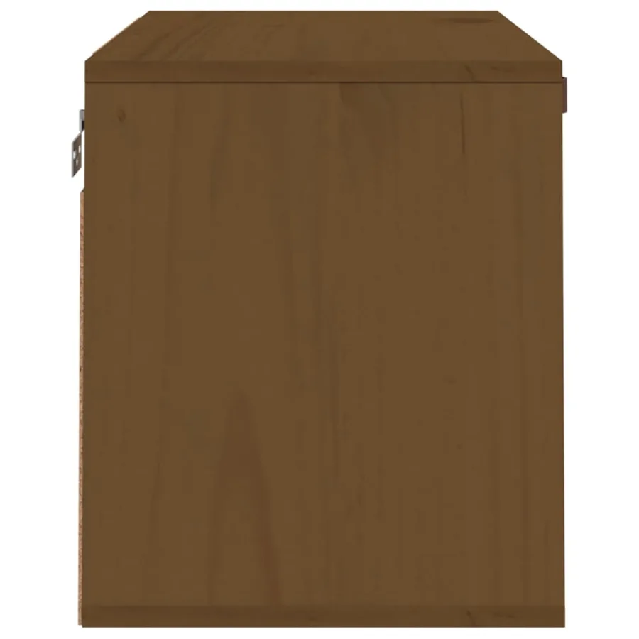 Armoire murale Marron miel 60x30x35 cm Bois de pin massif - 4