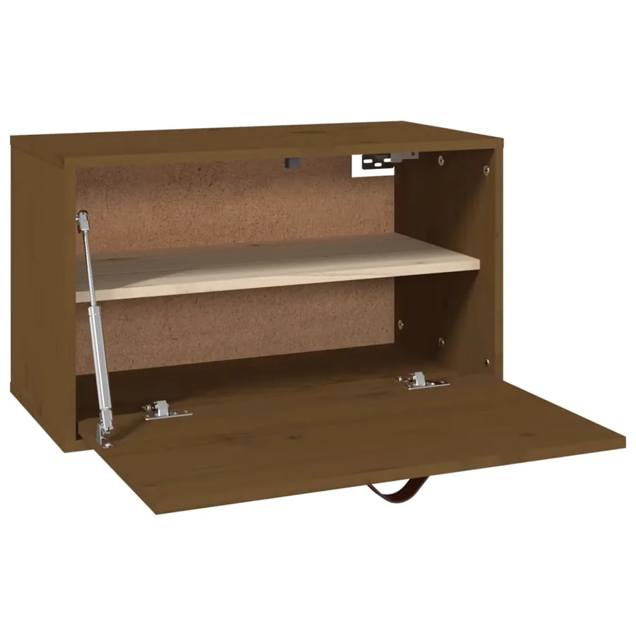 Armoire murale Marron miel 60x30x35 cm Bois de pin massif - 5