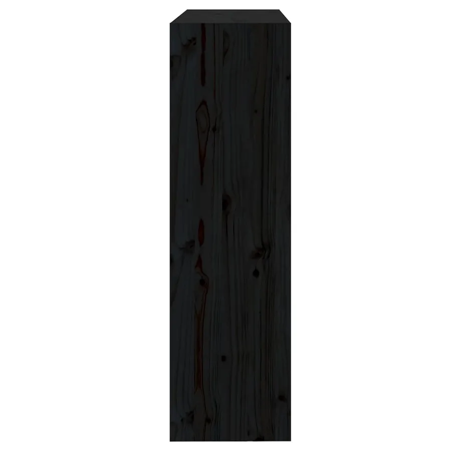 Bibliothèque/Séparateur de pièce Noir 80x30x103,5 cm Pin massif - 6