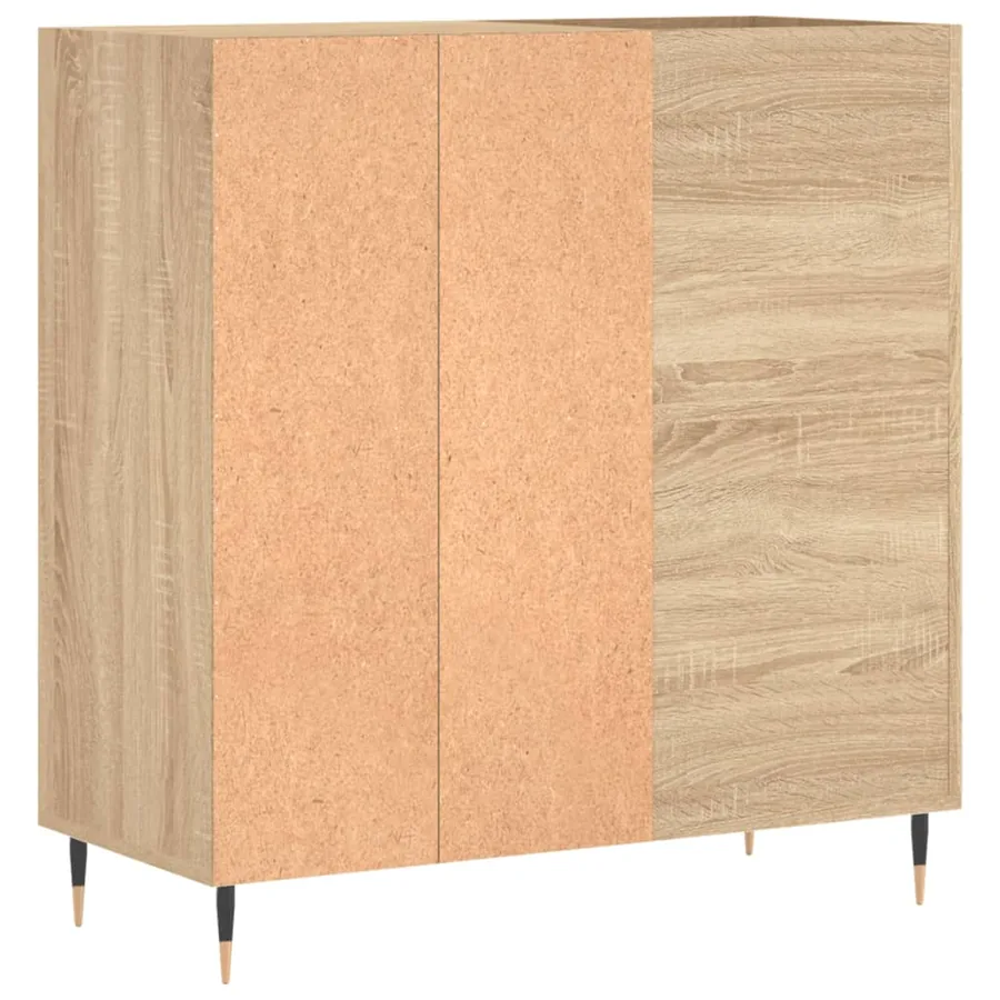 Armoire à disques chêne sonoma 84,5x38x89 cm bois d'ingénierie - 6