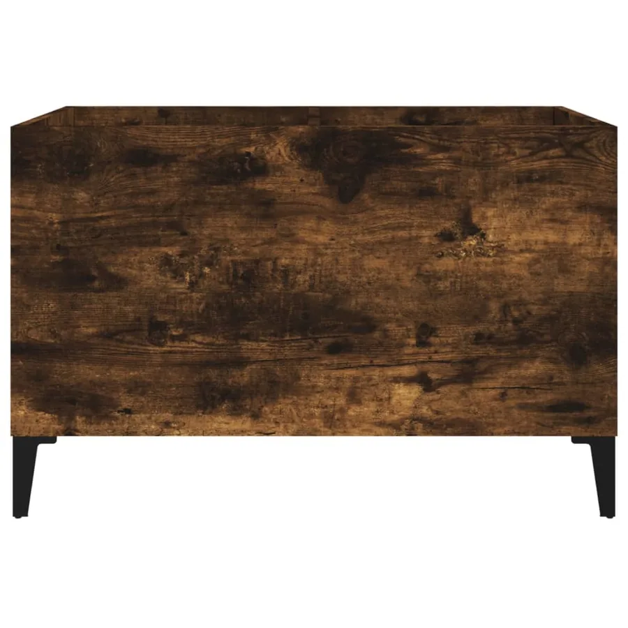 Armoire à disques chêne fumé 74,5x38x48 cm bois d'ingénierie - 5