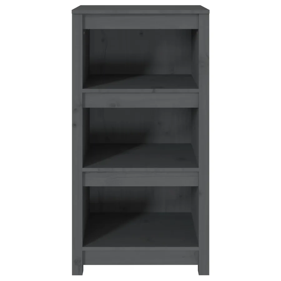 Bibliothèque Gris 50x35x97 cm Bois de pin massif - 5
