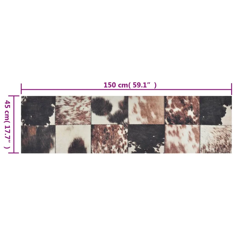 Tapis de cuisine lavable impression peau d'animal 45x150 cm - 5