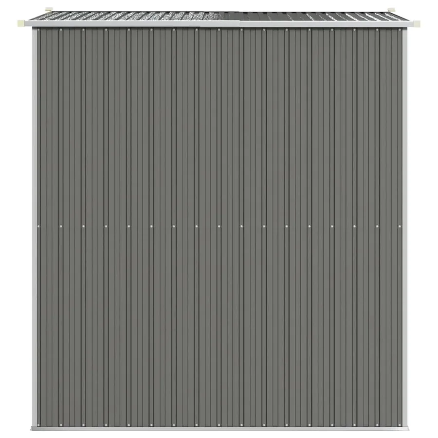 Abri de jardin Gris clair 192x191x223 cm Acier galvanisé - 5