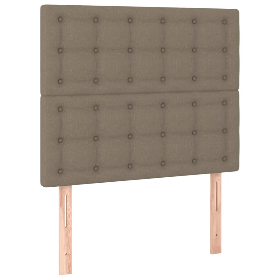 Tête de lit Taupe 100x5x118/128 cm Tissu - 2