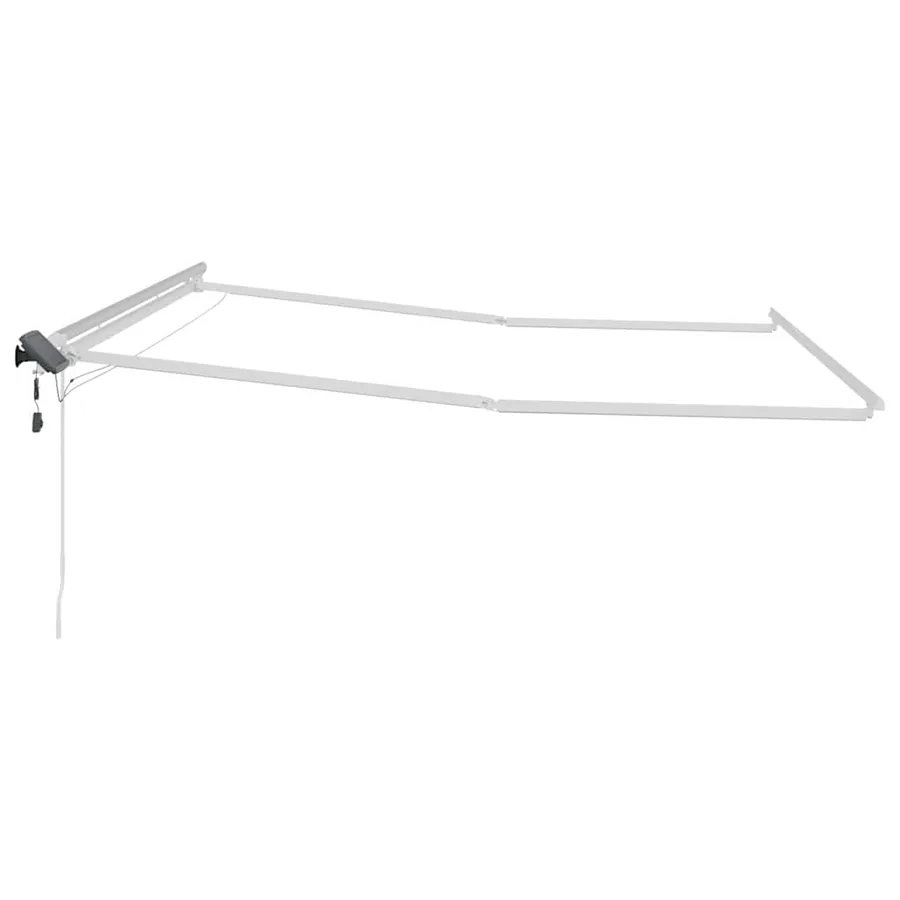 Cadre d'auvent Blanc 500 × 300 cm Aluminium - 7