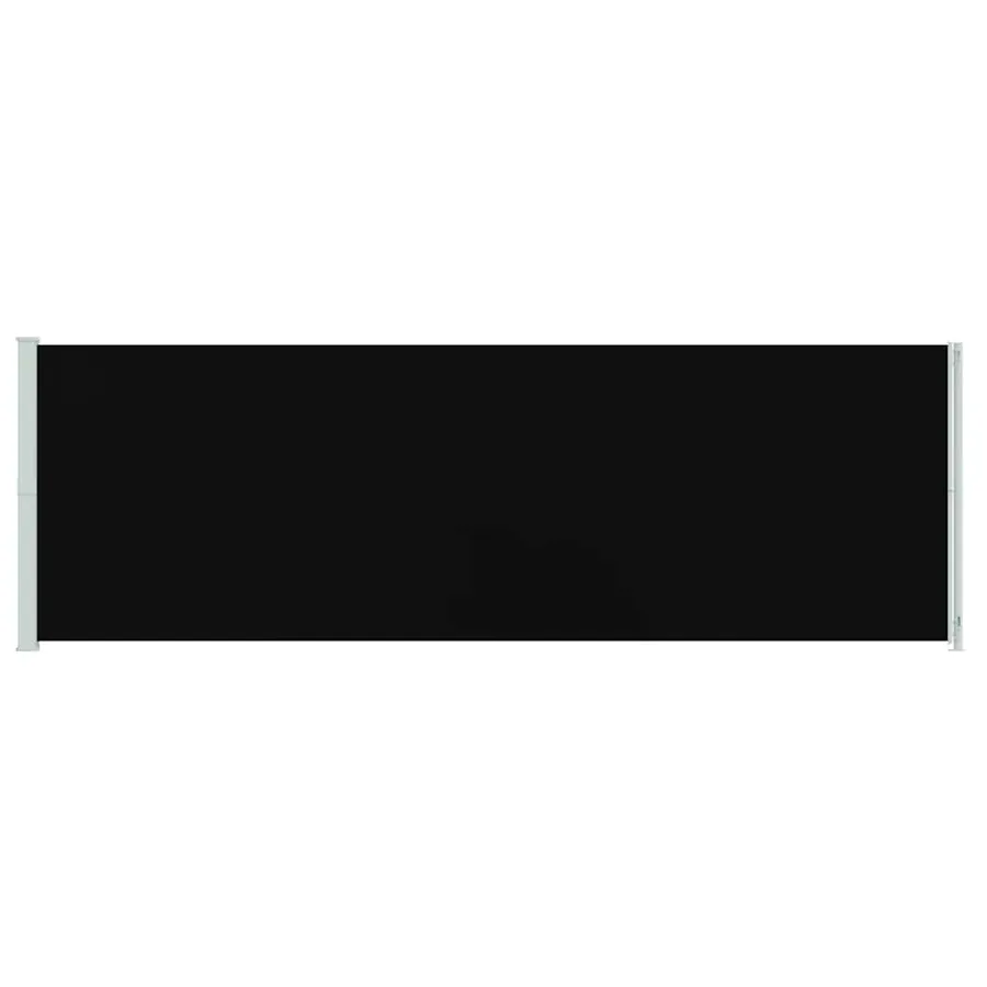 Auvent latéral rétractable de patio 200x600 cm Noir - 4