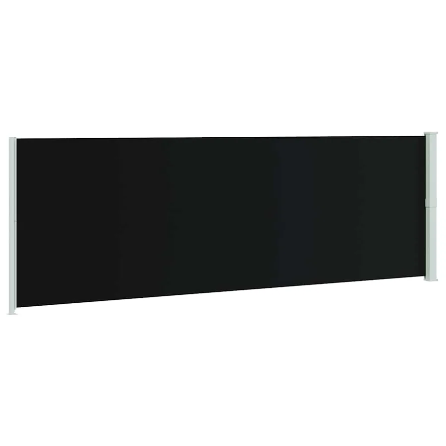 Auvent latéral rétractable de patio 200x600 cm Noir - 6