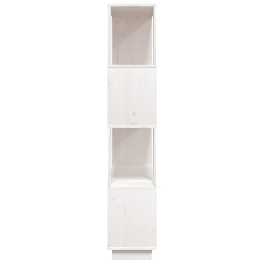 Bibliothèque/Séparateur de pièce Blanc 80x25x132 cm Pin massif - 6