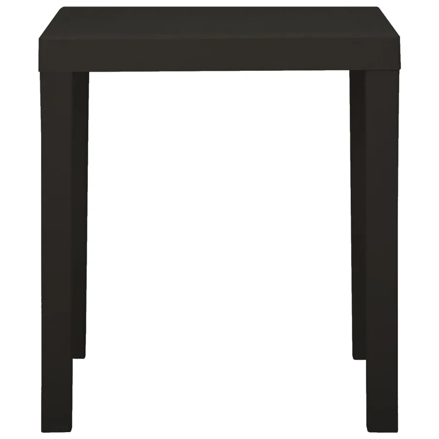Table de jardin Anthracite 79x65x72 cm Plastique - 3