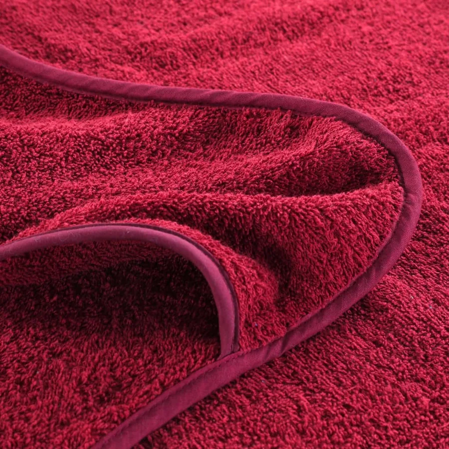 Serviettes de plage 6 pcs bordeaux 60x135 cm tissu 400 GSM - 6
