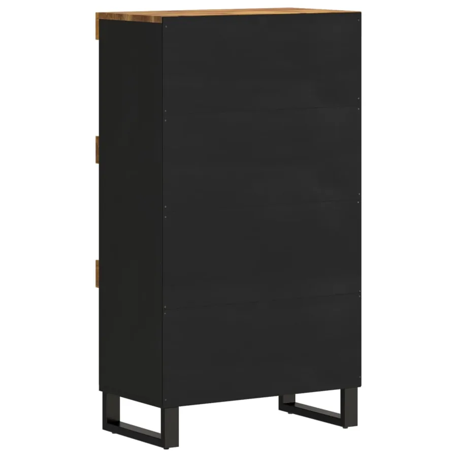 Armoire latérale 60x33x107 cm bois massif de manguier - 4