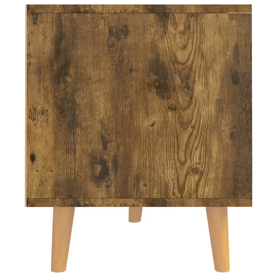 Meuble TV chêne fumé 90x40x48,5 cm bois d'ingénierie - 6