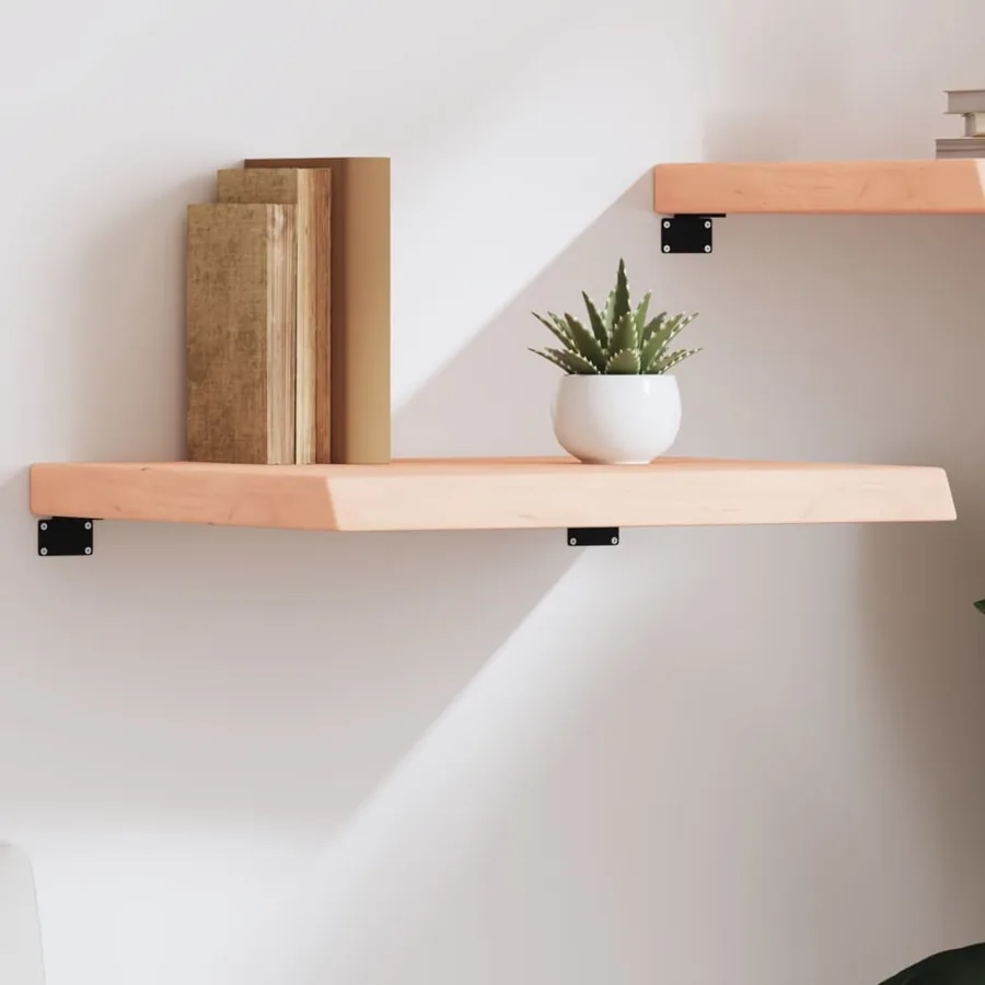 Étagère murale 60x50x(2-6) cm bois de chêne massif non traité