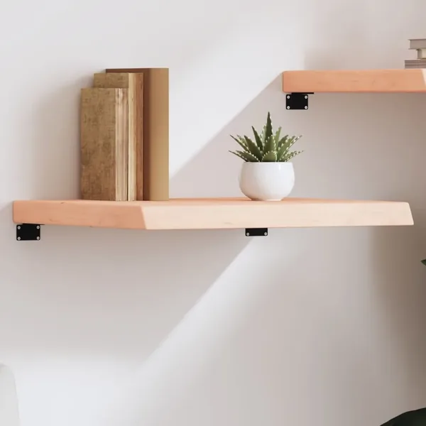 Étagère murale 60x50x(2-6) cm bois de chêne massif non traité