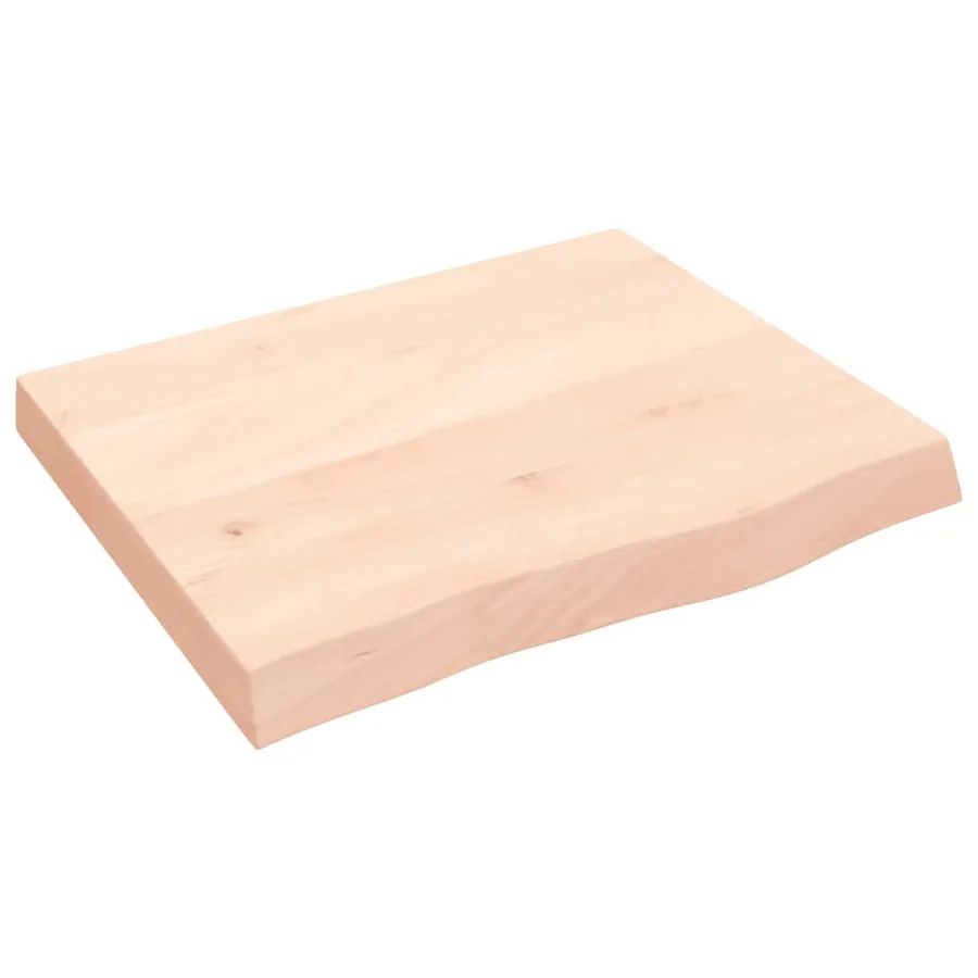 Étagère murale 60x50x(2-6) cm bois de chêne massif non traité - 2