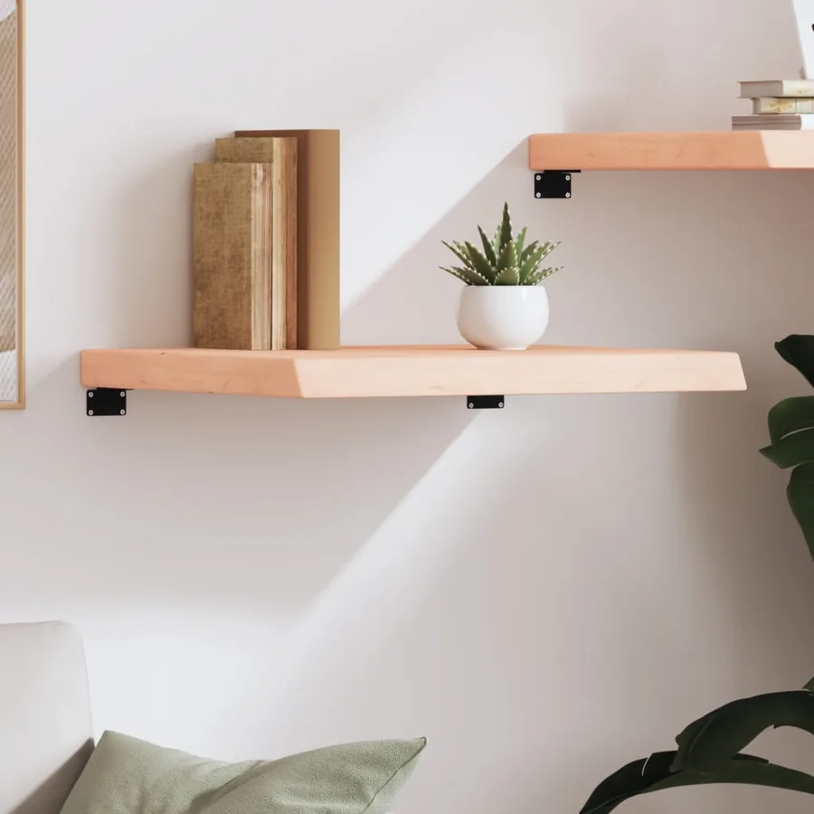 Étagère murale 60x50x(2-6) cm bois de chêne massif non traité - 3