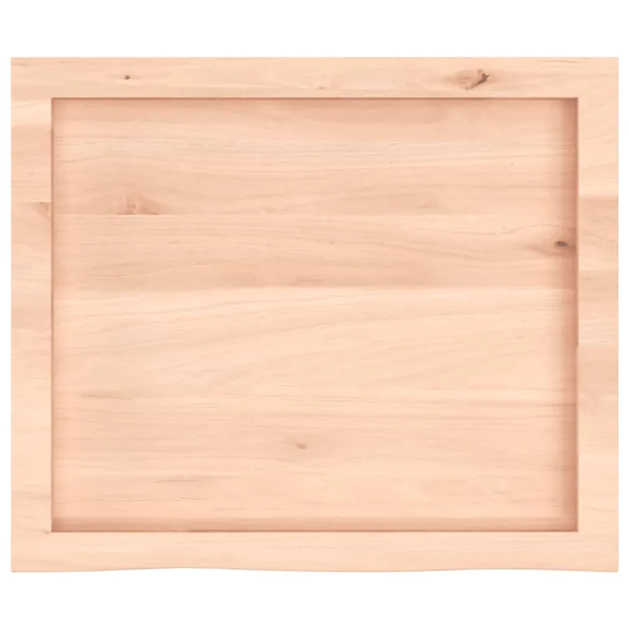 Étagère murale 60x50x(2-6) cm bois de chêne massif non traité - 5