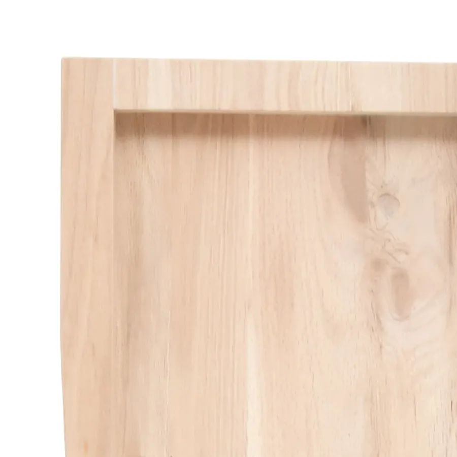 Étagère murale 60x50x(2-6) cm bois de chêne massif non traité - 7