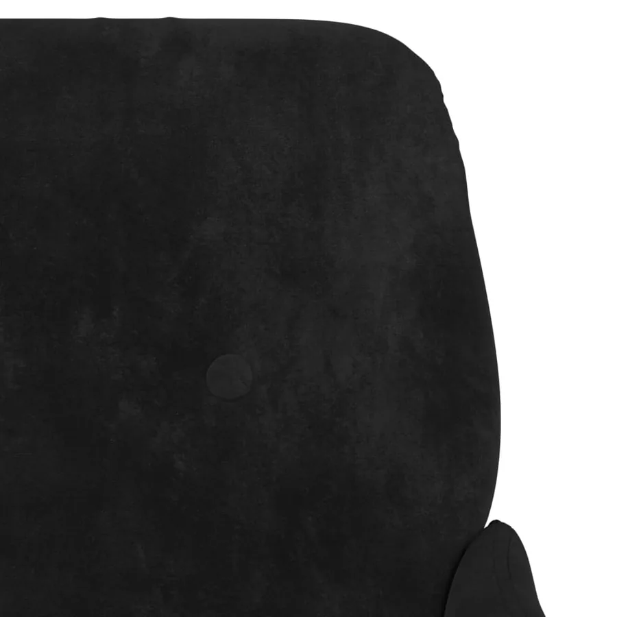 Fauteuil Noir 62x79x79 cm Velours - 6