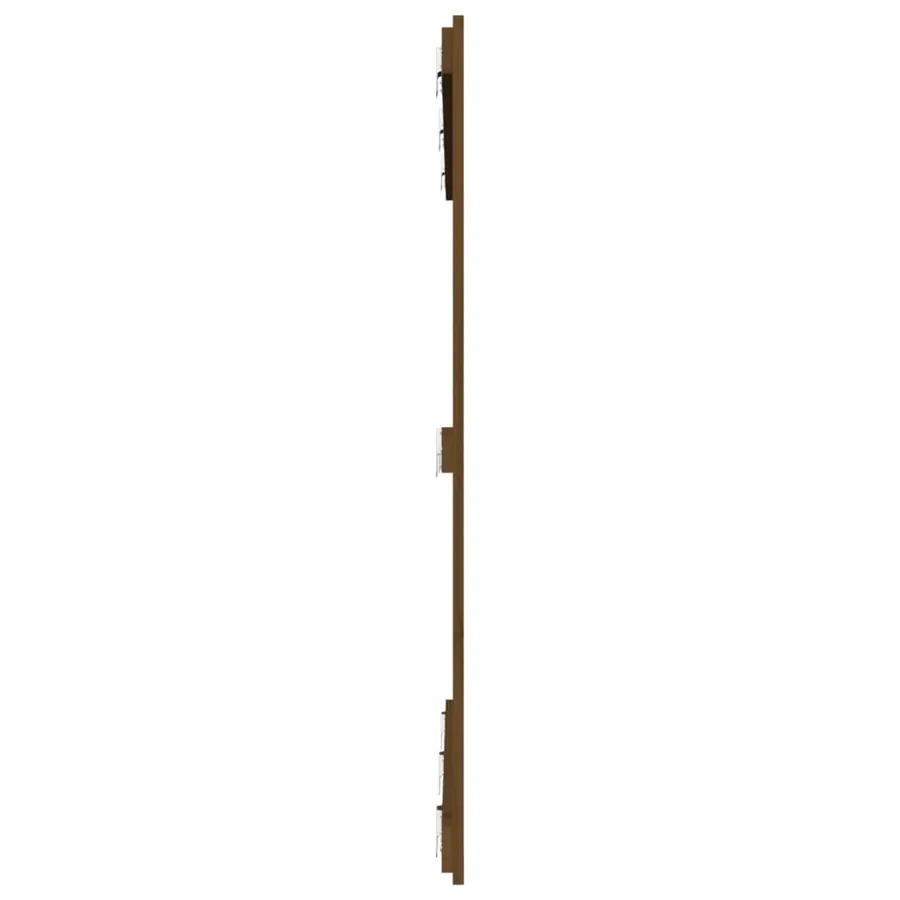 Tête de lit murale Marron miel 146,5x3x110cm Bois massif de pin - 5