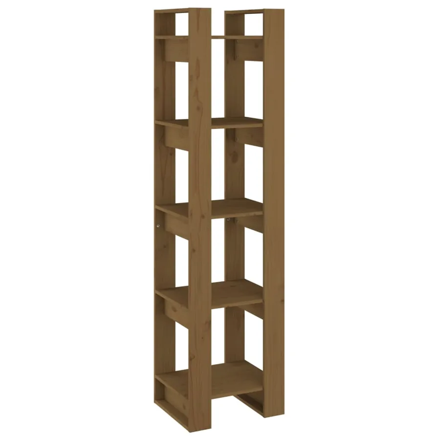 Bibliothèque/Séparateur de pièce Marron miel 41x35x160 cm Pin - 2