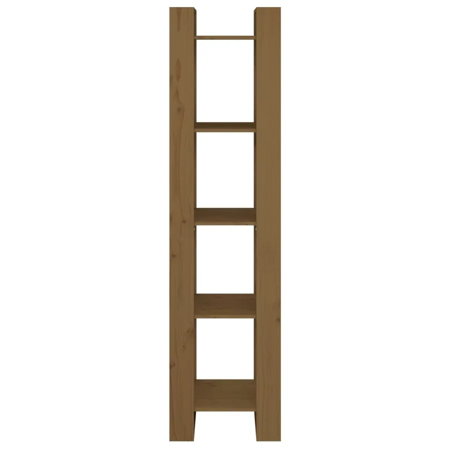 Bibliothèque/Séparateur de pièce Marron miel 41x35x160 cm Pin - 5