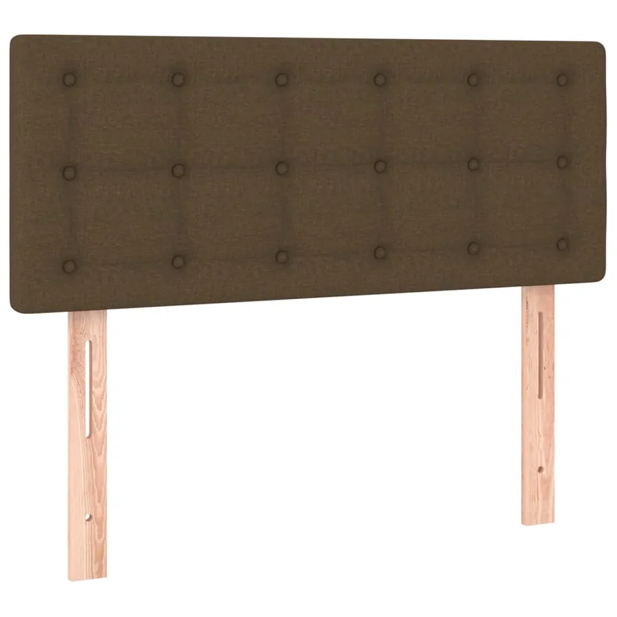 Tête de lit à LED Marron Foncé 80x5x78/88 cm Tissu - 4