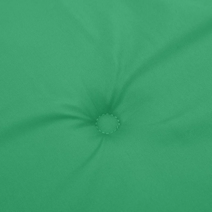 Coussins de chaise de jardin à dossier haut lot de 4 vert tissu - 8