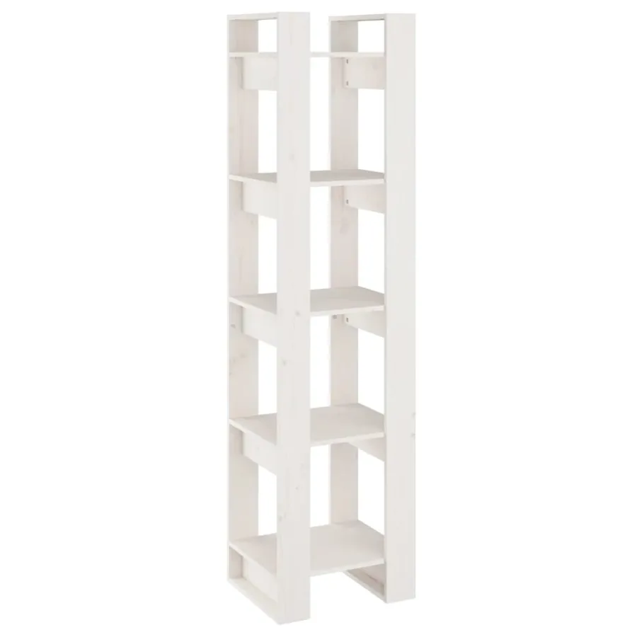 Bibliothèque/Séparateur de pièce Blanc 41x35x160 cm Pin massif - 2