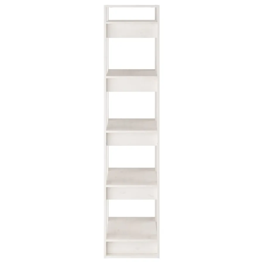 Bibliothèque/Séparateur de pièce Blanc 41x35x160 cm Pin massif - 6