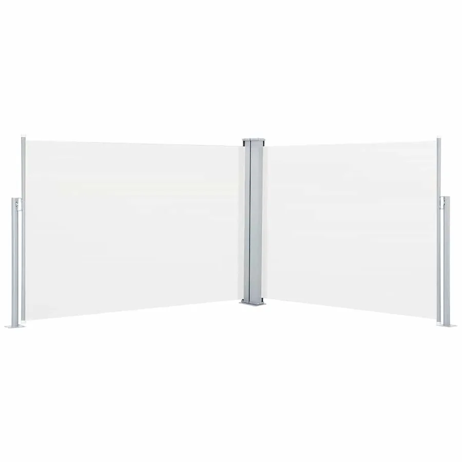 Auvent latéral rétractable Crème 120 x 1000 cm - 2