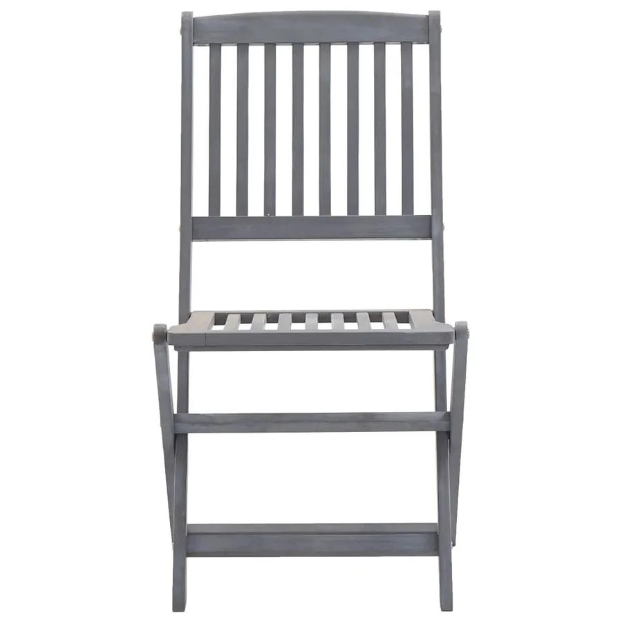 Chaises pliables d'extérieur lot de 6 et coussins Bois d'acacia - 6