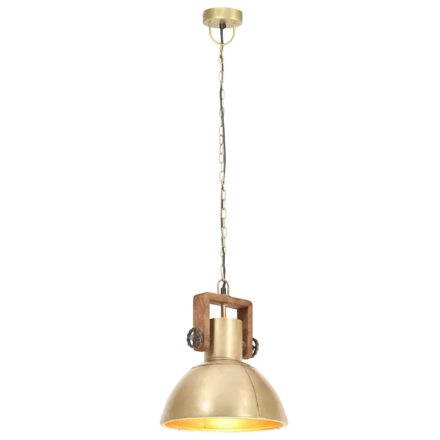 Lampe suspendue industrielle 25 W Laiton Rond 30 cm E27 - 3
