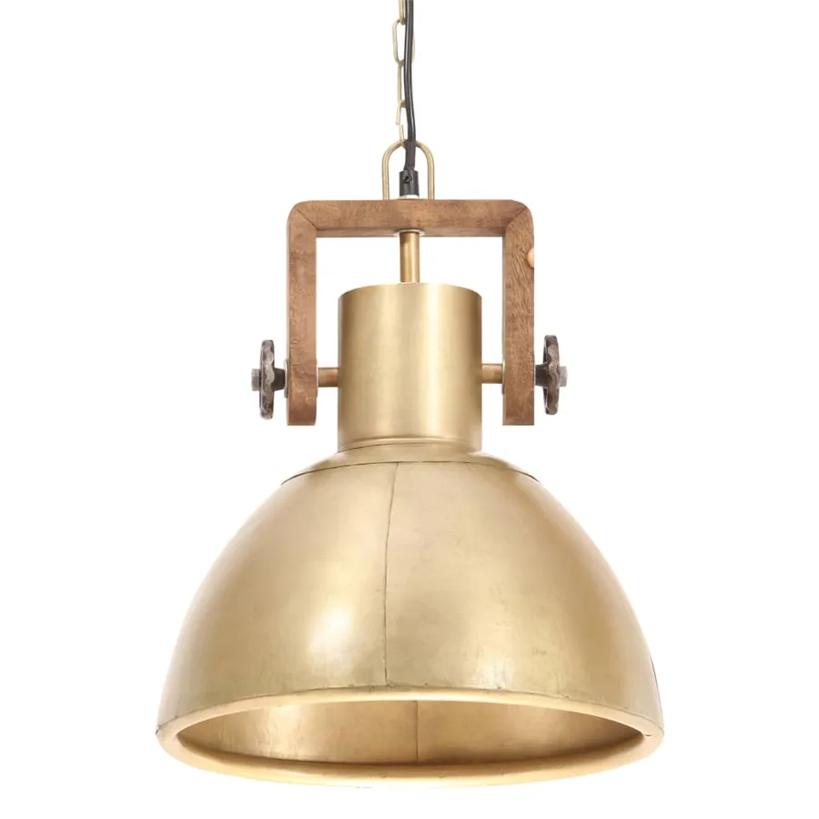 Lampe suspendue industrielle 25 W Laiton Rond 30 cm E27 - 5