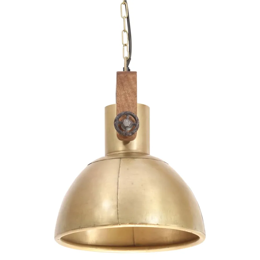 Lampe suspendue industrielle 25 W Laiton Rond 30 cm E27 - 6