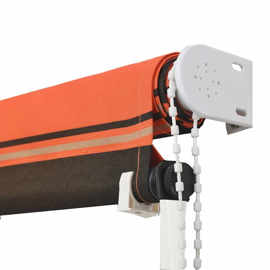 Auvent rétractable 250x150 cm Orange et marron - 4