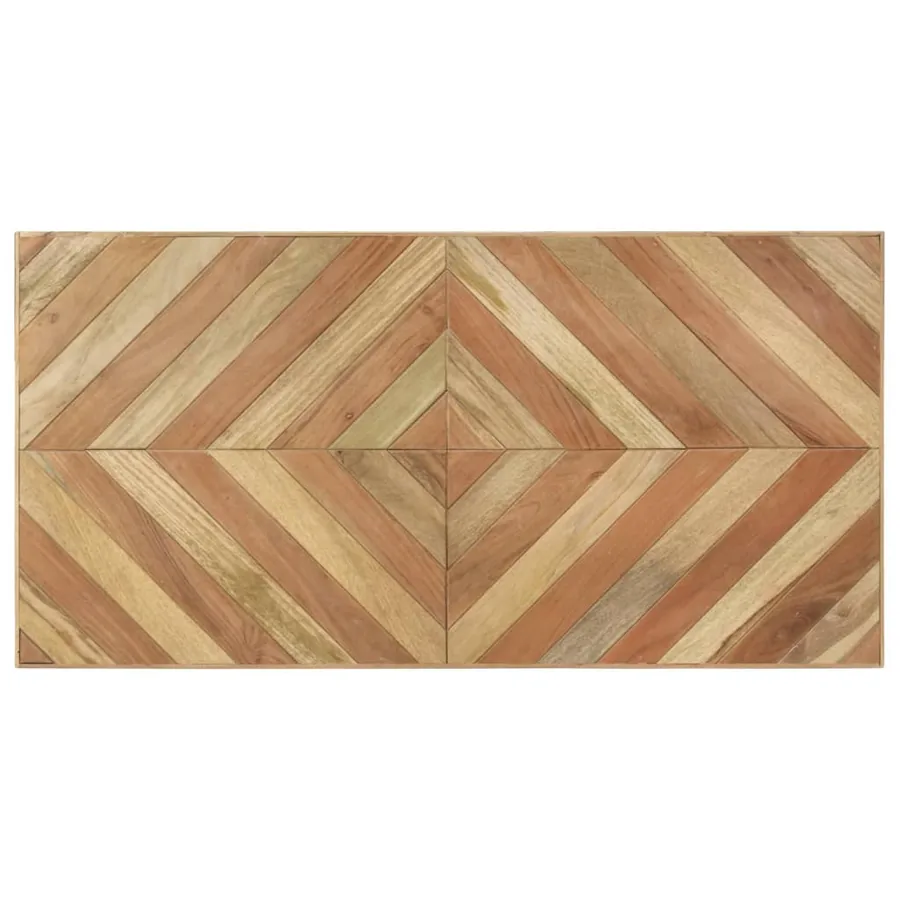 Table à manger 120x60x76 cm Bois massif d'acacia et de manguier - 4