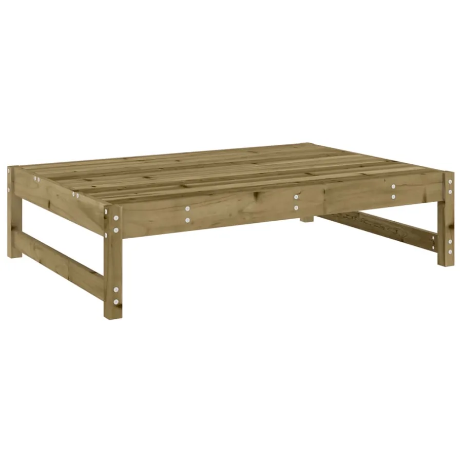 Repose-pied de jardin 120x80 cm bois de pin imprégné - 3
